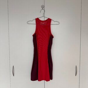 Outdoor Voices Athena Color Block Dress in Red